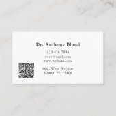 Dokter verloskundige gynaecoloog OBGYN Visitekaartje (Achterkant)