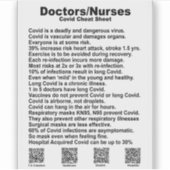 Dokter/verpleegkundige cheat sheet vinyl sticker (Voorkant)