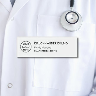 Dokter Verpleegkundige Zorgprofessional Logo Naambadge
