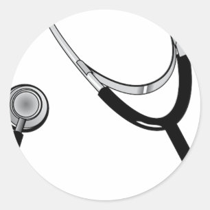 Dokter Verpleegster Sportgeneeskunde Vrede Liefde Ronde Sticker
