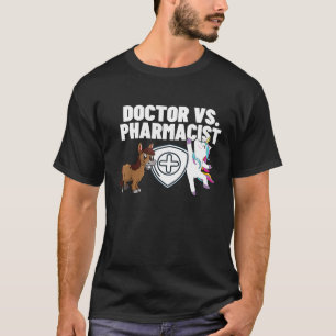 Dokter Vs Apotheker Dansende Eenhoorn - Grappige A T-shirt