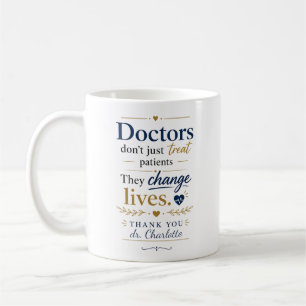 Dokters veranderen levens waarderingsgeschenk koffiemok