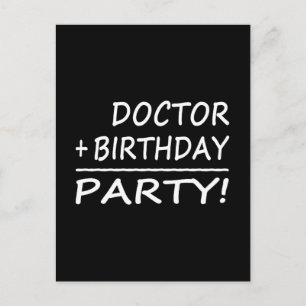 Dokters Verjaardagen: Doctor + Verjaardag = Feest Briefkaart