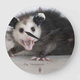 dokterskantoor grappige opossum foto muur klok
