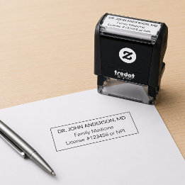 Dokterskliniek Zorgverlener Zelfinktende Stempel