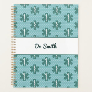 Doktersnaam aangepaste arts symbool medische gift planner