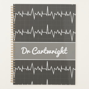 Doktersnaam aangepaste ECG ECG medisch hartgeschen Planner