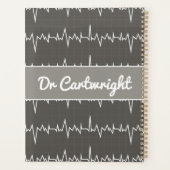 Doktersnaam aangepaste ECG ECG medisch hartgeschen Planner (Achterkant)
