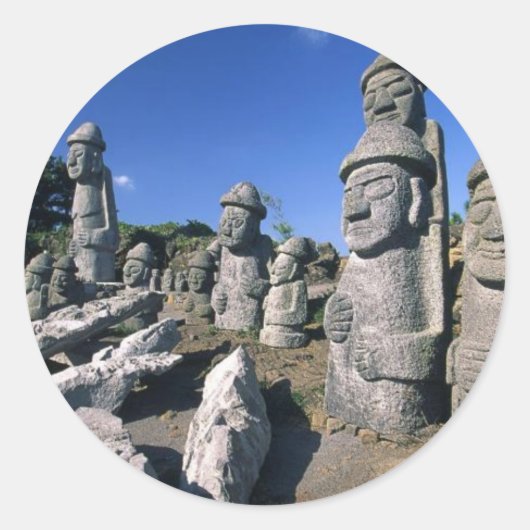 Dol Hareubang Ronde Sticker (Voorkant)