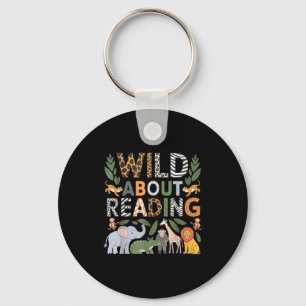Dol op lezen boeken lezen en boekenwurm sleutelhanger