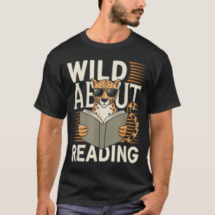 Dol op lezen boeken lezer liefhebber bibliothecari t-shirt