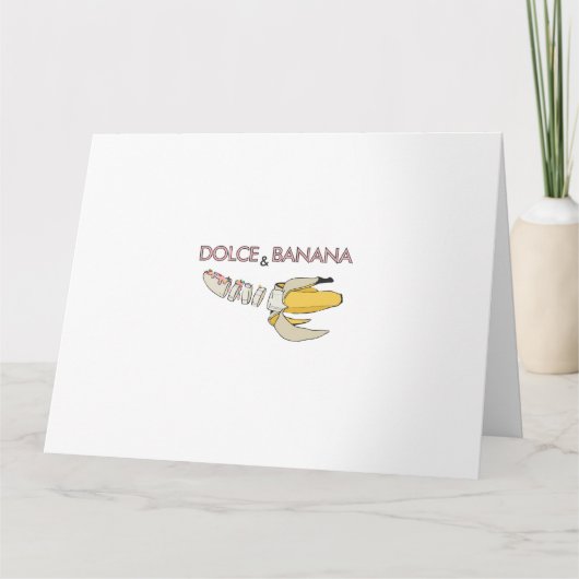 Dolce en banaan kaart (Voorkant)