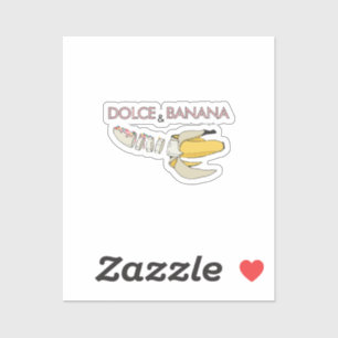 Dolce en banaan sticker