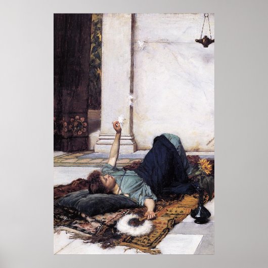 DoLCE FaR NiENTE, door John William Waterhouse -18 Poster (Voorkant)