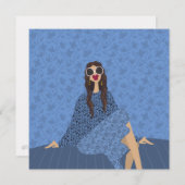 Dolce Far Niente Mode Illustratie Kaart (Voorkant / Achterkant)