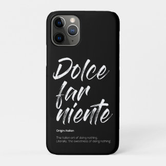 Dolce far niente - Phone Hoesje (zwart)