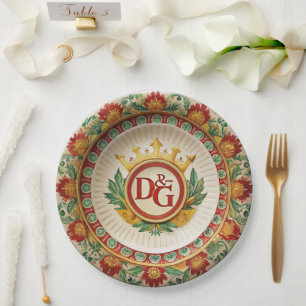 Dolce & Gabbana Carretto Siciliano Papier Borden Papieren Bordje