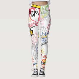 Dolce Gabbana Nieuw Seizoen Modern Typography Desi Leggings