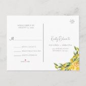 Dolce Vita - Carte postale RSVP Mariage Méditerran (Dos)