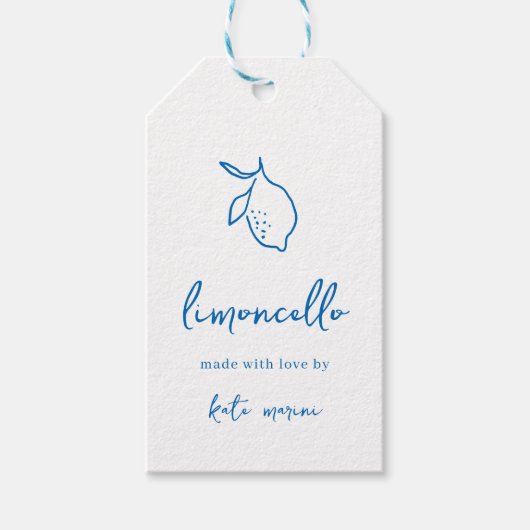 Dolce Vita Étiquettes Limoncello manuscrites (Devant)