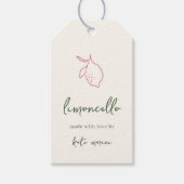 Dolce Vita Handgeschreven Limoncello Labels Cadeaulabel (Voorkant)