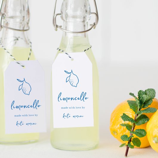 Dolce Vita Handgeschreven Limoncello Labels Cadeaulabel