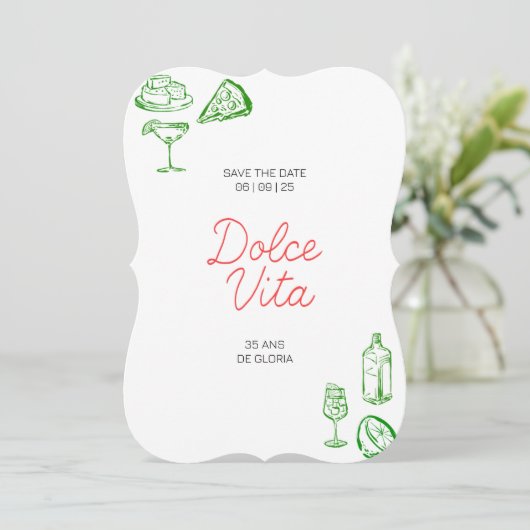 Dolce Vita Kaart (Staand voorkant)