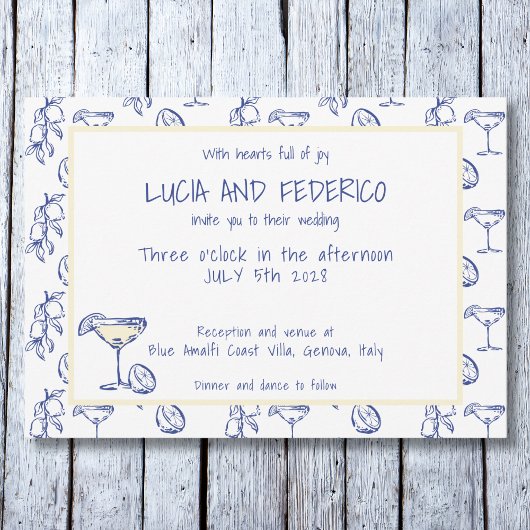 Dolce Vita Limoncello Italiaanse boter Geel Kaart