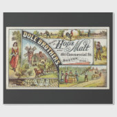 Dole Brothers and Hops and Malt Ephemeral Cadeaupapier (Vlak)
