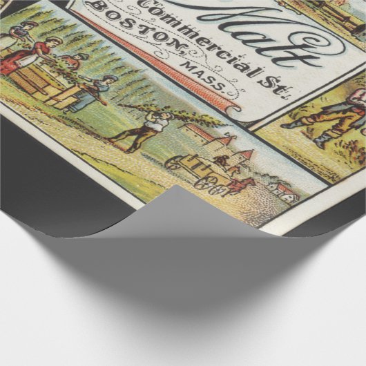 Dole Brothers and Hops and Malt Ephemeral Cadeaupapier (Hoek)