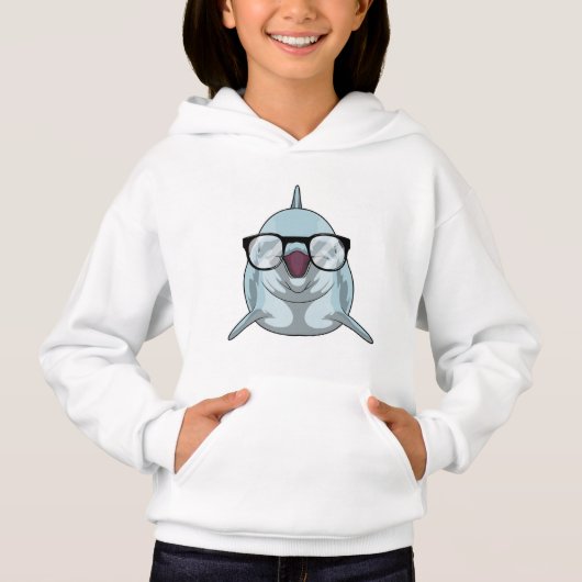 Dolfijn als Nerd met bril (Voorkant)