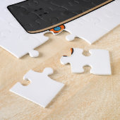 Dolfijn als Skater met skateboard Legpuzzel (Zijkant)