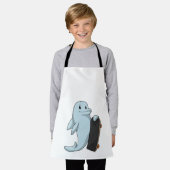 Dolfijn als Skater met skateboard Schort (Gedragen)