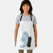 Dolfijn als Skater met skateboard Schort (Insitu)