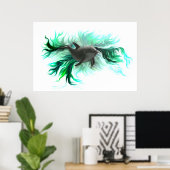 Dolfijn Baby Poster (Thuiskantoor)