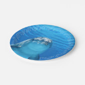 Dolfijn Blauwe Oceaan Verjaardagsfeestje Papieren Bordje (Gekanteld)
