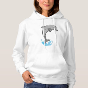 Dolfijn boven water hoodie