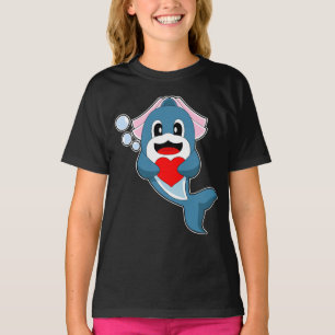 Dolfijn Bruid Hart Wedding T-shirt