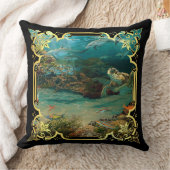 dolfijn/bruinvissen, zee schildpad, zee van de zee kussen (Deken)