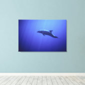Dolfijn Canvas Afdruk (Insitu (Houten vloer))