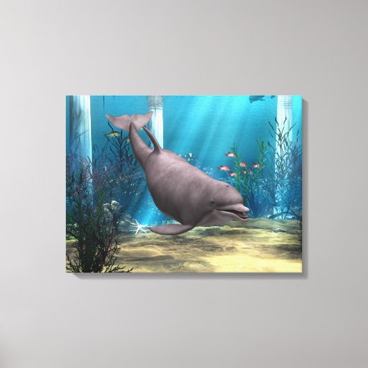 Dolfijn Canvas Afdruk (Voorkant)