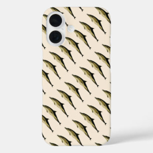 Dolfijn Delphinus Delphis, Vintage Mariene Dieren iPhone 16 Hoesje