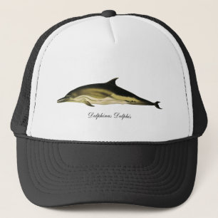 Dolfijn Delphinus Delphis, Vintage Mariene Dieren Trucker Pet