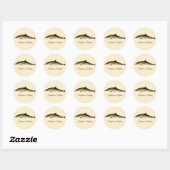 Dolfijn Delphinus Delphis,  zeezoogdieren Ronde Sticker (Vel)