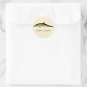 Dolfijn Delphinus Delphis,  zeezoogdieren Ronde Sticker (Tas)