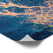 dolfijn die uit het water springt poster (Hoek)