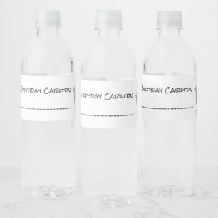 Dolfijn Feestje Kinderen Persoonlijk Waterfles Lab Etiket