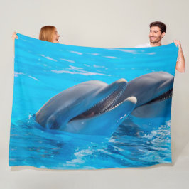 Dolfijn Fleece Deken
