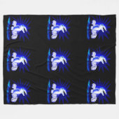 Dolfijn glimlachen fleece deken (Voorkant (Horizontaal))