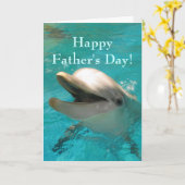 Dolfijn glimlachen kaart (Gele Bloem)